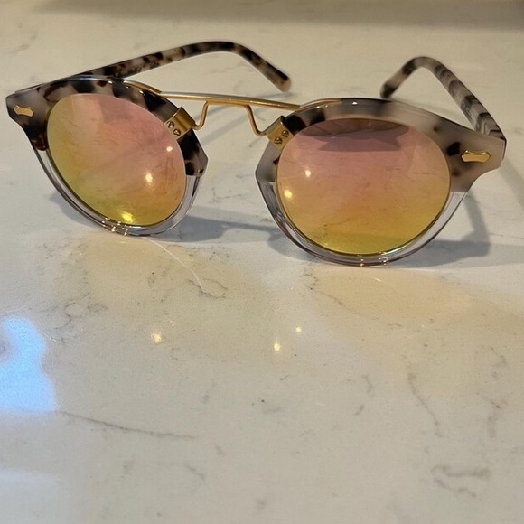 Vintage Polarized Women's Carfia Sunglasses with Double Bridge Tortoise Shell - Picture 7 of 9